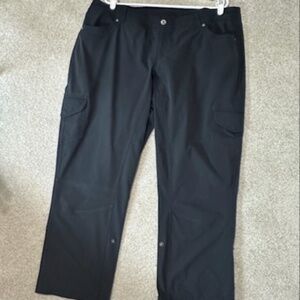 Kuhl FreeFlex Roll Up Outdoor Trail Pants Women's 20W Short Color Dk Gray (125A)